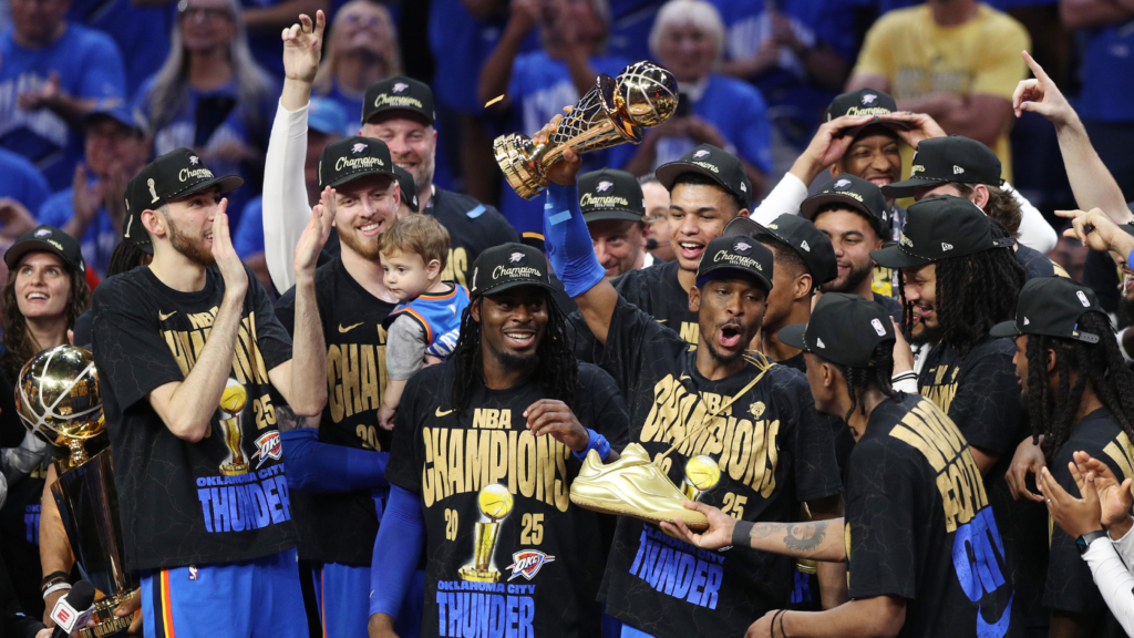 โอกลาโฮมา ซิตี้ ธันเดอร์ คว้าแชมป์ NBA ครั้งแรกในรอบ 46 ปี 3 Thunder NBA Championship